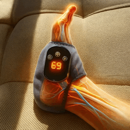 Animação do fluxo nervoso restaurado pelo NeuroPulse Pro